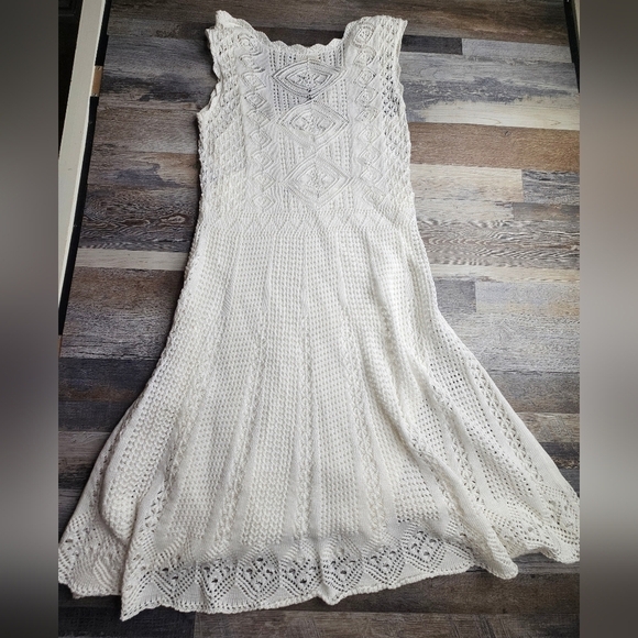 Polo Ralph Lauren 100% Cotton A-Line White Dress Large Slip Lined - Picture 7 of 13